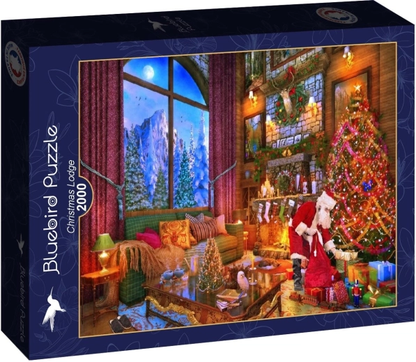 Bluebird puzzle Vianočná chata 2000 dielikov