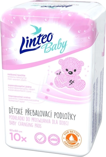 Prebaľovacie podložky Linteo Baby 60 × 60 cm 10 ks