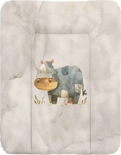Ceba Baby mäkká prebaľovacia podložka Basic Cosy Hippo 50 × 70 cm