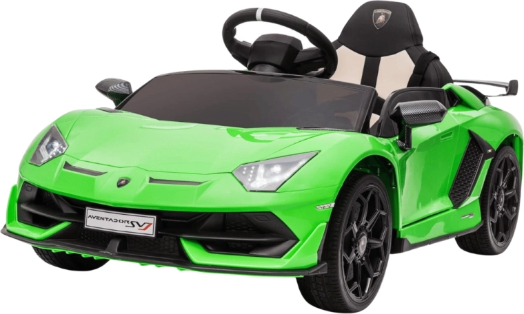 Detské elektrické auto Lamborghini, zelené, s diaľkovým ovládaním