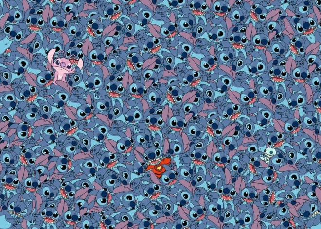 Puzzle 1000 dielikov DISNEY Stitch Challenge RAVENSBURGER