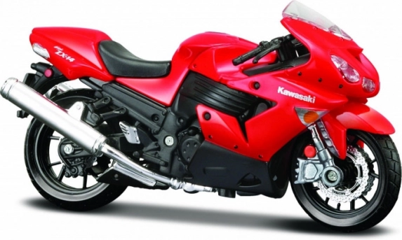 Model motocykla Kawasaki Ninja ZX-14 s podstavcom 1:18
