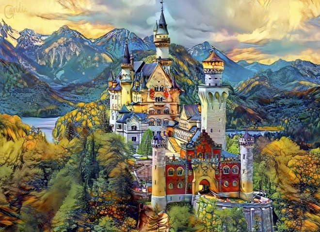 Puzzle Neuschwanstein 1000 dielikov BLUEBIRD