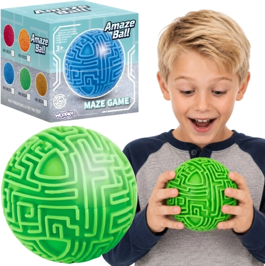 Woopie Amaze Ball – zelená 3D labyrintová guľa