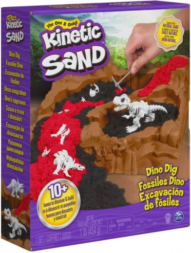 Kinetic Sand – vykopávky dinosaurov s doplnkami