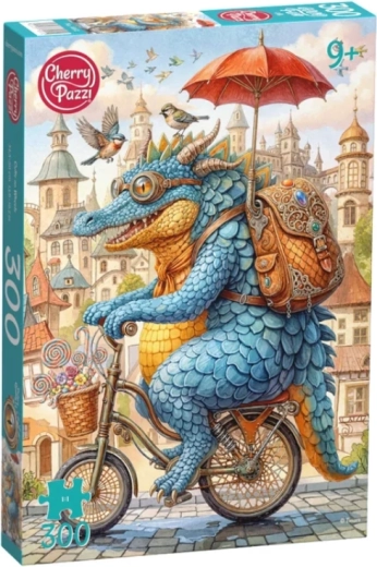 Cherry Pazzi puzzle Jašterica na bicykli 300 dielikov