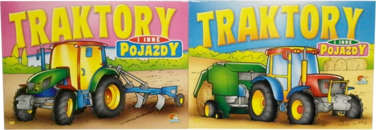 Omaľovánka traktory s riekankami