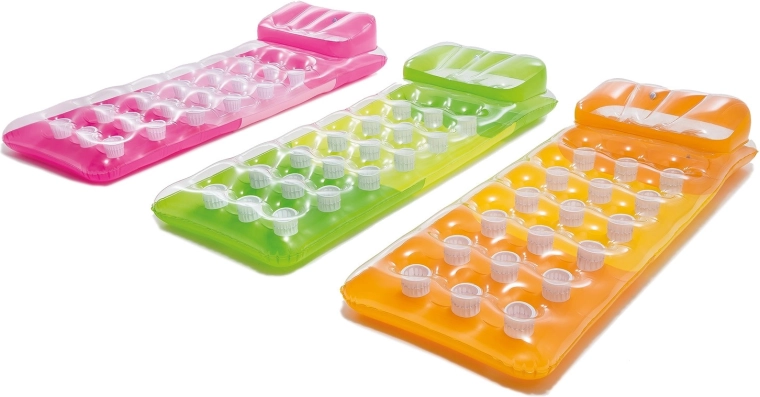 Nafukovacie ležadlo do vody 188 × 71 cm Intex – oranžové