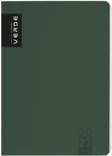 Týždenný diár A5 Verde 2027 zelený