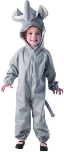 Karnevalový kostým slon pre deti XS (92–104 cm)