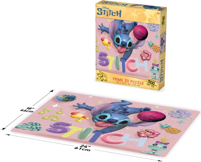 3D puzzle Disney Stitch 500 dielikov