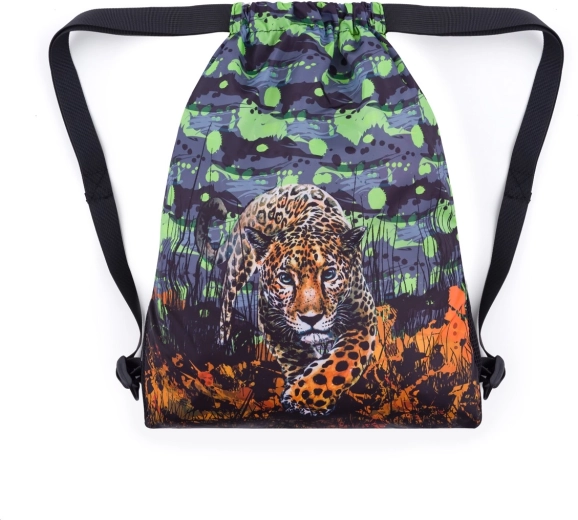 Bagmaster školské vrecko na prezuvky a telocvik Prim leopard