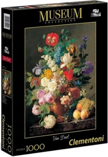 Clementoni Museum Collection puzzle váza s kvetmi 1000 dielikov