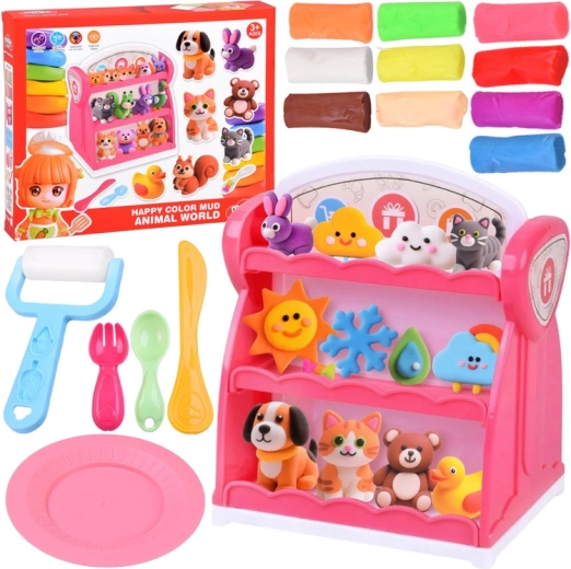 Modelína Obchodík – veľká sada 10 farieb s doplnkami