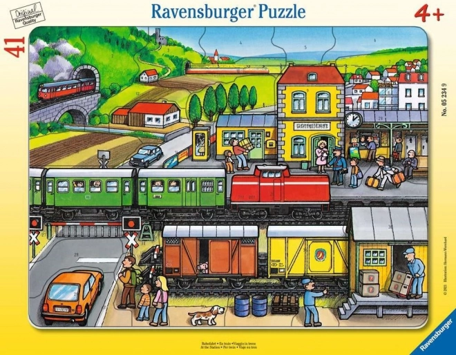 Ravensburger puzzle Na stanici 41 dielikov