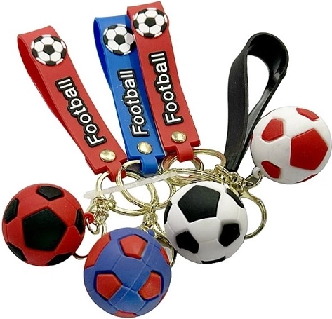 Prívesok na kľúče futbalová lopta s visačkou (12 ks)