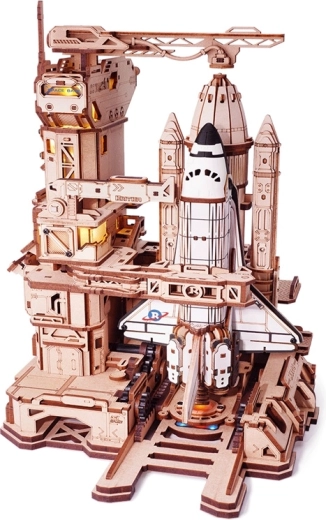 RoboTime 3D mechanická skladačka raketoplánu s odpaľovacou rampou