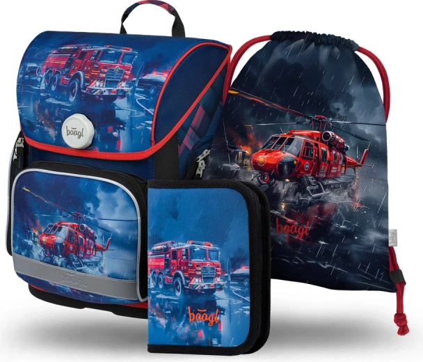 Školský set Záchranári: aktovka, peračník a vrecko