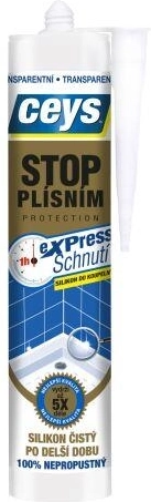 Silikón proti plesni do kúpeľne a kuchyne 280 ml transparentný CEYS