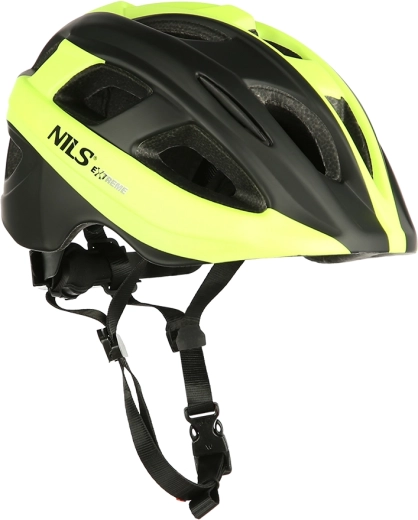 Cyklistická helma NILS Extreme MTV35J limetková – S (48–53 cm)