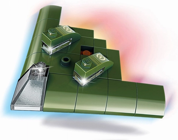 Qman obojživelný bombardér Electric Ray – ministavebnica 38 dielikov