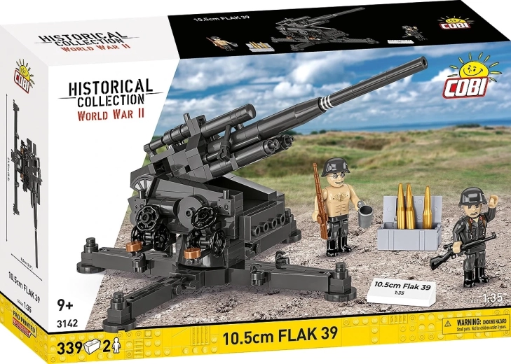 Stavebnica 10,5 cm Flak 39 – ťažké protiletecké delo (339 dielikov)