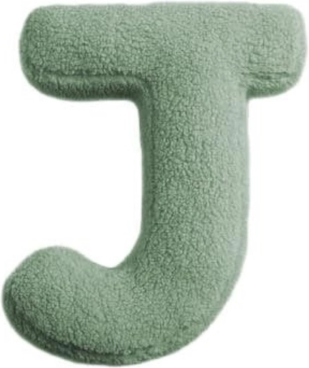 Mealini plyšové písmeno j zelené - 1 kus