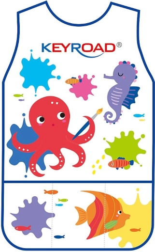 Detská vodeodolná výtvarná zástera bez rukávov KEYROAD