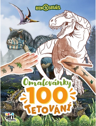 Omaľovánky a 100 tetovaní Dinosaury