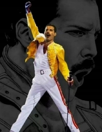 Norimpex maľovanie podľa čísel – Póza Freddieho Mercuryho 40 × 50 cm