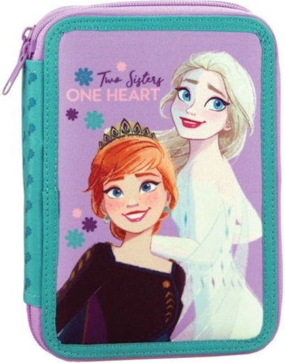 Dvojposchodový školský peračník Frozen Elsa a Anna, plne vybavený