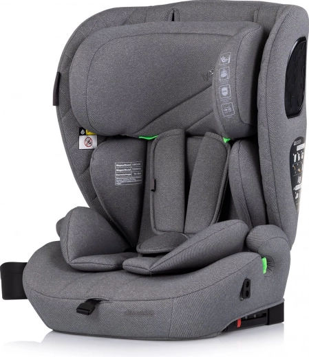 Autosedačka CHIPOLINO Tycoon i-Size 76–150 cm s ISOFIX, sivá