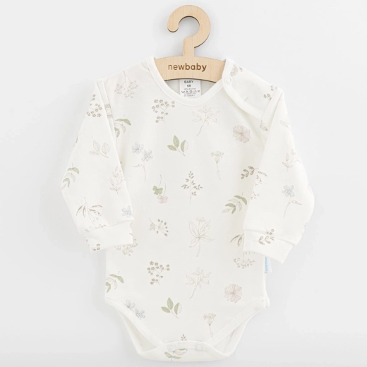 Dojčenské bavlnené body s dlhým rukávom New Baby Zoe 68 (4–6 mesiacov)