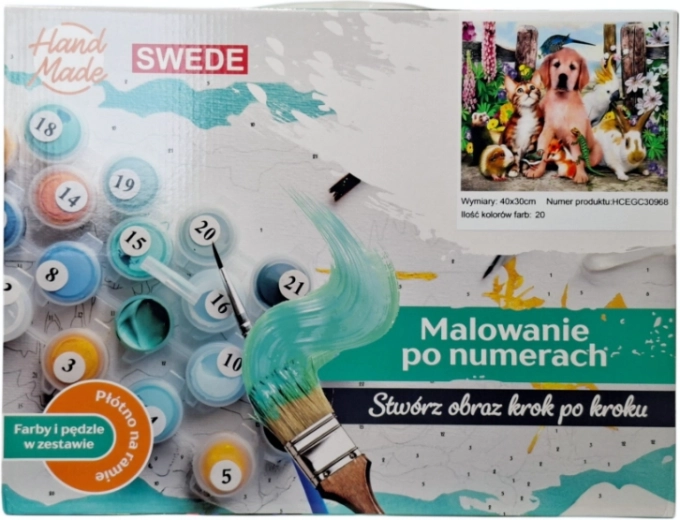 Maľovanie podľa čísel – zvieratá
