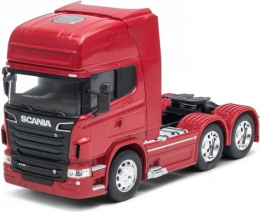 Welly ťahač Scania V8 R730 1:32 červený