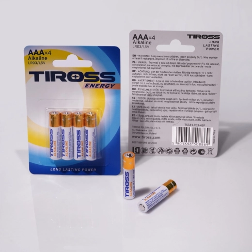 Alkalické batérie AAA LR03 1,5 V – balenie 4 ks
