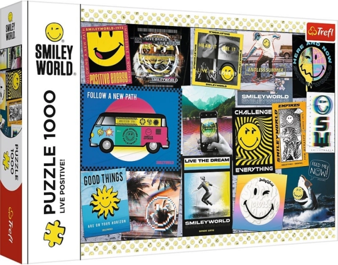 Puzzle 1000 dielikov Smiley – Ži pozitívne