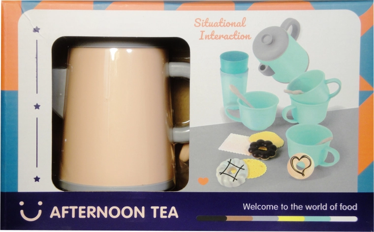 Detská čajová sada – plastový kuchynský set na hru na domácnosť