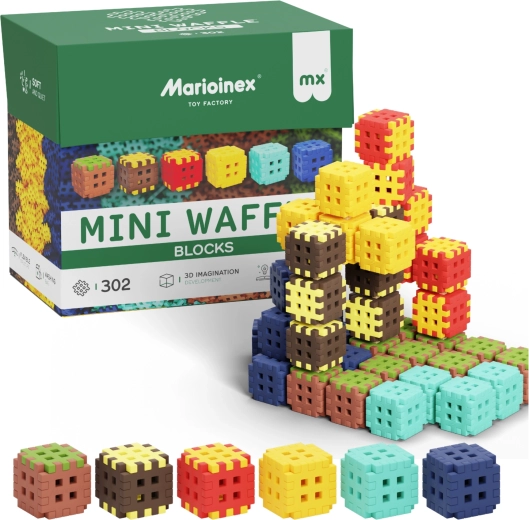 Stavebnica Mini Waffle Blocks 302 dielikov MARIOINEX