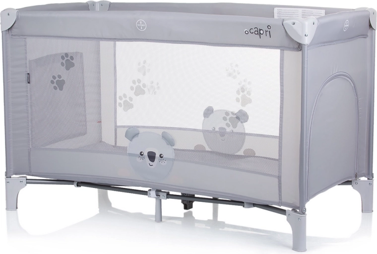 Cestovná postieľka Capri Koala Grey od Chipolino