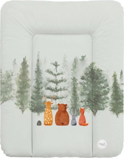 Ceba Baby mäkká prebaľovacia podložka na komodu 50 × 70 cm basic forest companions