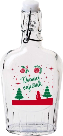 Placatka s pákovým uzáverom 300 ml Domáci vaječný likér