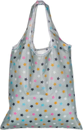 Skladacia nákupná taška s motívom hviezd 59 × 37 cm