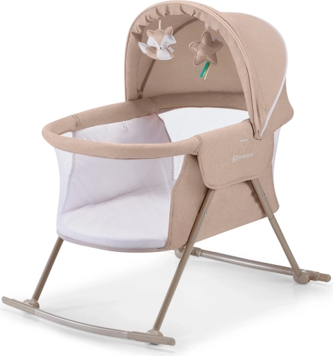 Kinderkraft Lovi béžová detská postieľka 3v1
