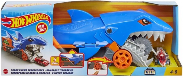 Hot wheels city rekin transporter – žraločí prepravník autíčok