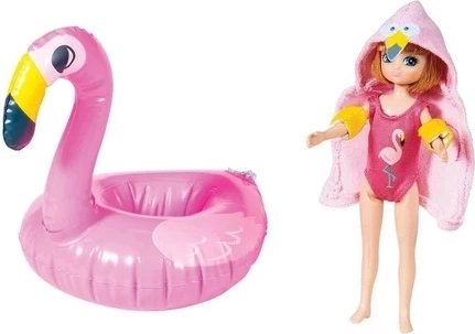 Lottie bábika plavkyňa s plameniakom