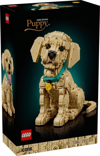 LEGO Icons šteniatko golden retriever