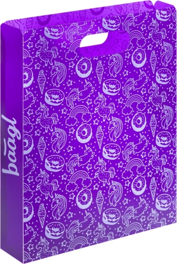 Plastové dosky na školské zošity s uchom BAAGL Jednorožec