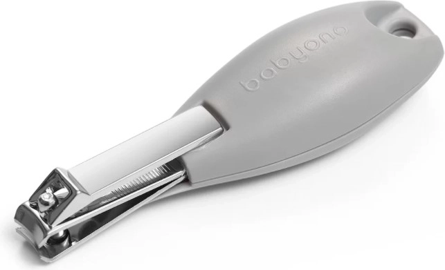 BabyOno ergonomické klieštiky na nechty sivé