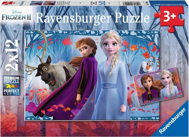 RAVENSBURGER Puzzle Ľadové kráľovstvo 2, 2x12 dielikov
